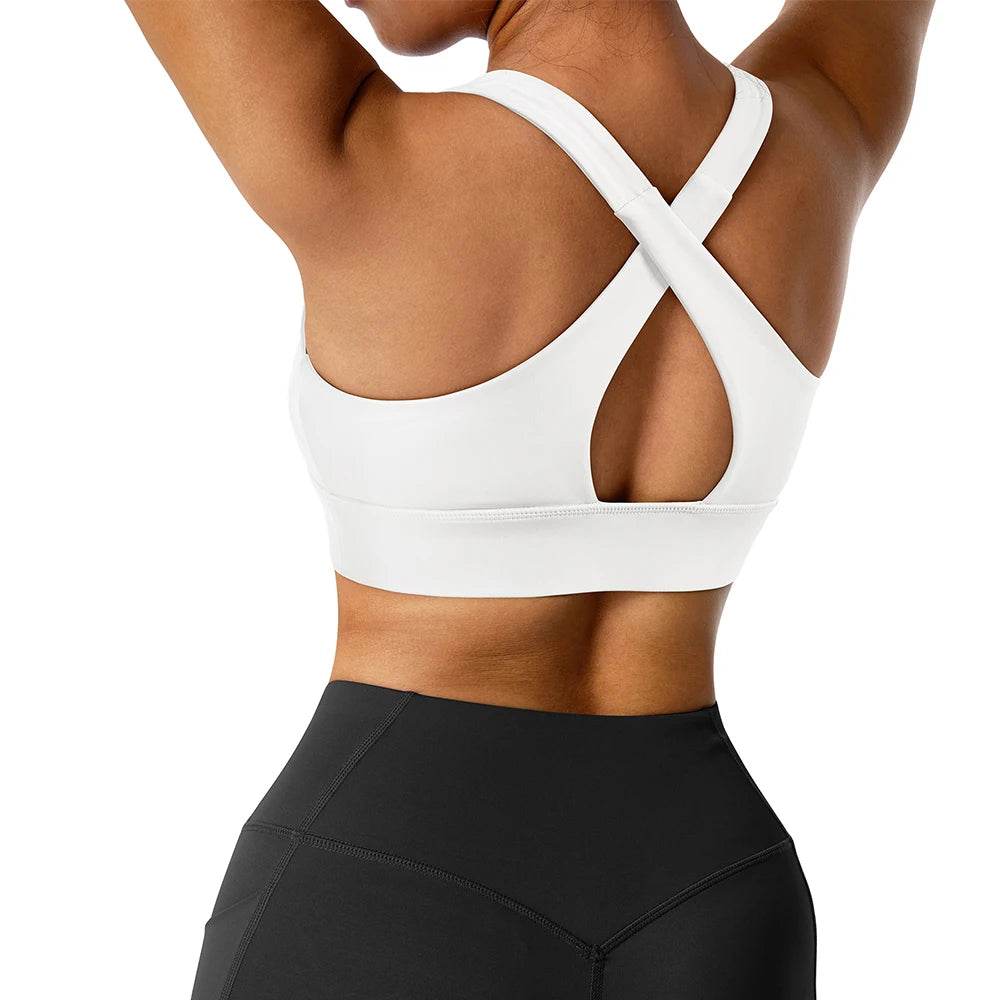 Sports Yoga Bras Women Crop Top Breathable Yoga Bra Push up Shockproof Workout Top Women's underwear Sports Top For Fitness - FLORANZANI- Beauté & Santé