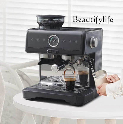 Espresso Commercial Coffee Machine Small Home Grinding Integrated Semi-Automatic Coffee Machine - FLORANZANI- Beauté & Santé