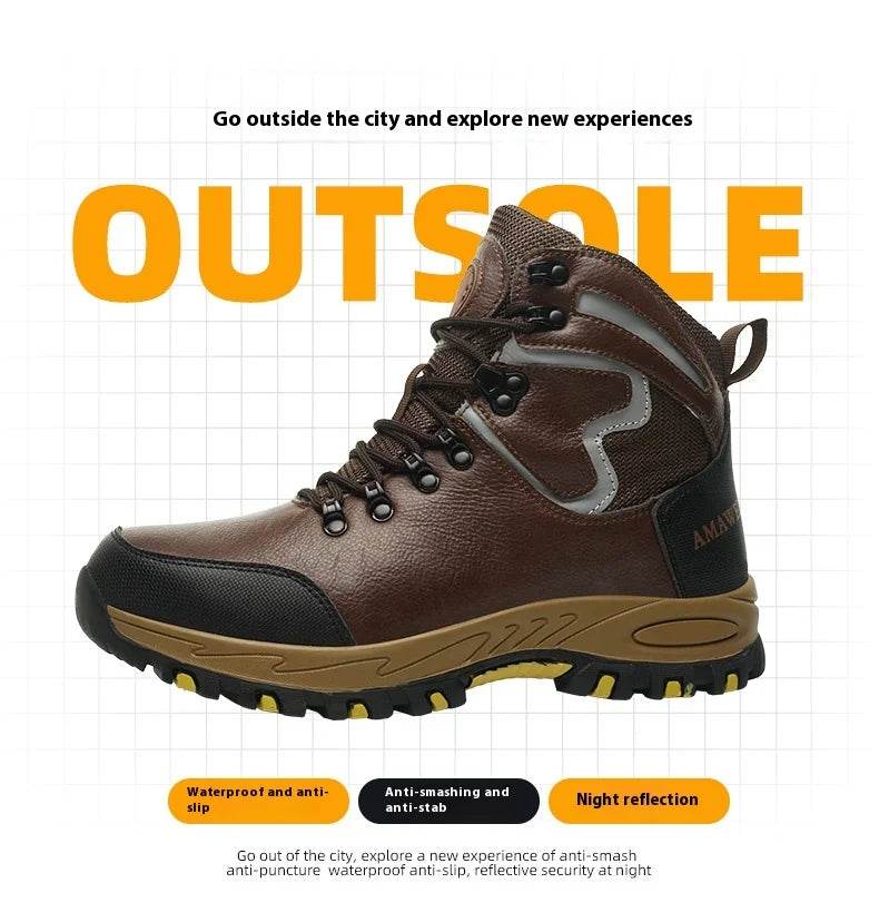 Protection Safety Shoes Anti-puncture Work Hiker Boots Slip Resistant Steel Toe Wear Resistant Indestructible Safety Shoes - FLORANZANI- Beauté & Santé