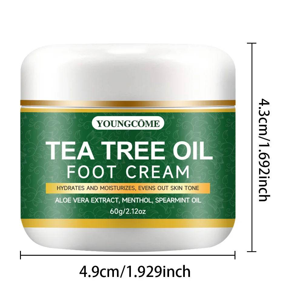 Foot moisturizer with aloe vera and tea tree oil to deeply nourish the skin, for dry and rough skin, daily hand and foot care - FLORANZANI- Beauté & Santé