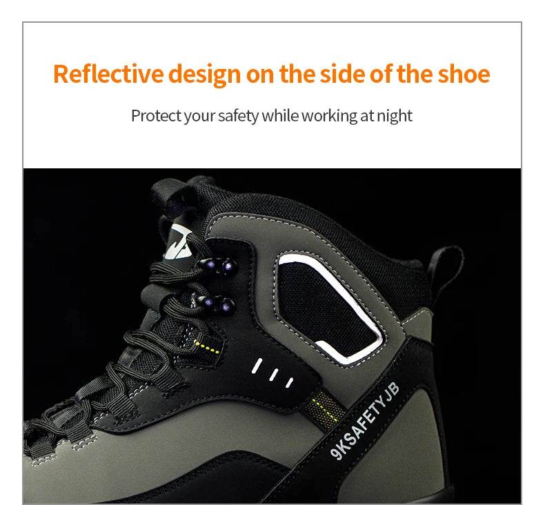 Indestructible Safety Shoes Anti-puncture Work Hiker Boots Anti Shock High Top Sneakers Security Protective Shoes for Men - FLORANZANI- Beauté & Santé