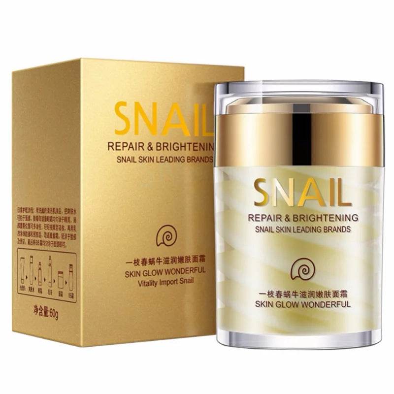 Snail Collagen Face Cream Whitening Moisture Anti Aging Facial Firming Cream Anti Wrinkles Eye Bags Korean Skin Care Product 60g - FLORANZANI- Beauté & Santé