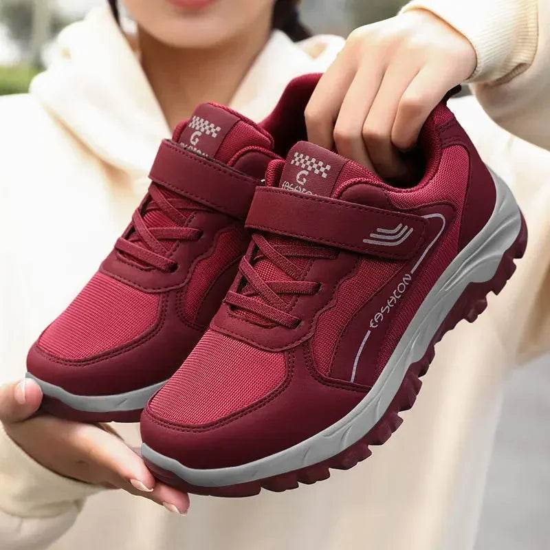 Women's Sports Shoes Leather Sports Shoes Waterproof Fashionable Outdoor Hiking Anti SlipCasual Walking Shoes Women's Shoes - FLORANZANI- Beauté & Santé