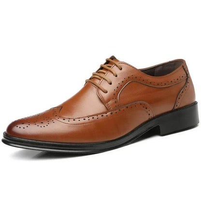 Men Oxford Shoes Luxury Leather Brogue Shoes Male Classic Business Formal Shoes High Quality Handcrafted Men Party Wedding Shoe - FLORANZANI- Beauté & Santé