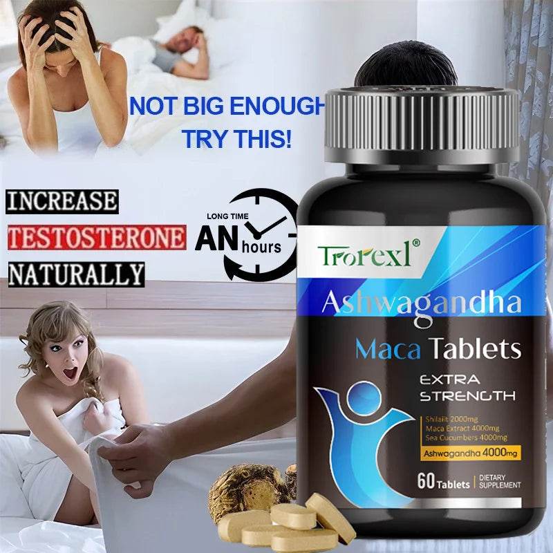 Male Enhancing Supplement, Supports Reproductive Health Energizer, Men Muscle Builder Enlargement Pills, Endurance tablets - FLORANZANI- Beauté & Santé