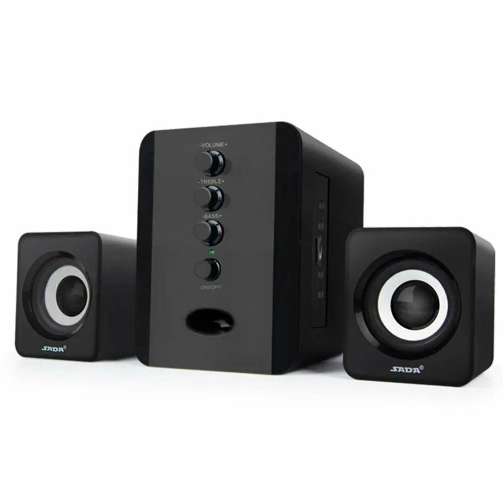 Bluetooth Wireless 2.1 3 Channel Bass Combination Compurtur Speaker Subwoofer 3.5mm Jack Music Loud Support FM TF USB - FLORANZANI- Beauté & Santé