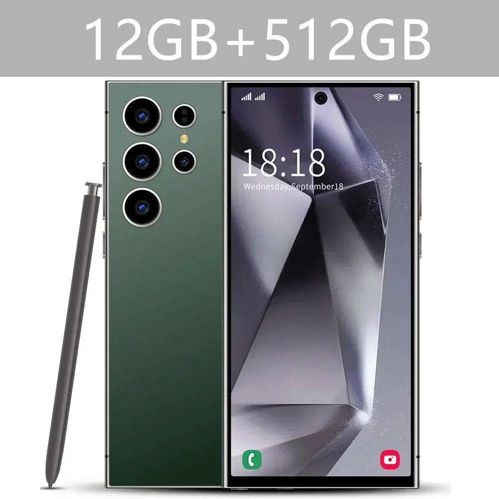 New S24 Ultra 7.3HD Cellphones Global Version 4G 5G Original Smartphone Android 14 Cell Phone Snapdragon 8 gen 3 Mobile Phones - FLORANZANI- Beauté & Santé