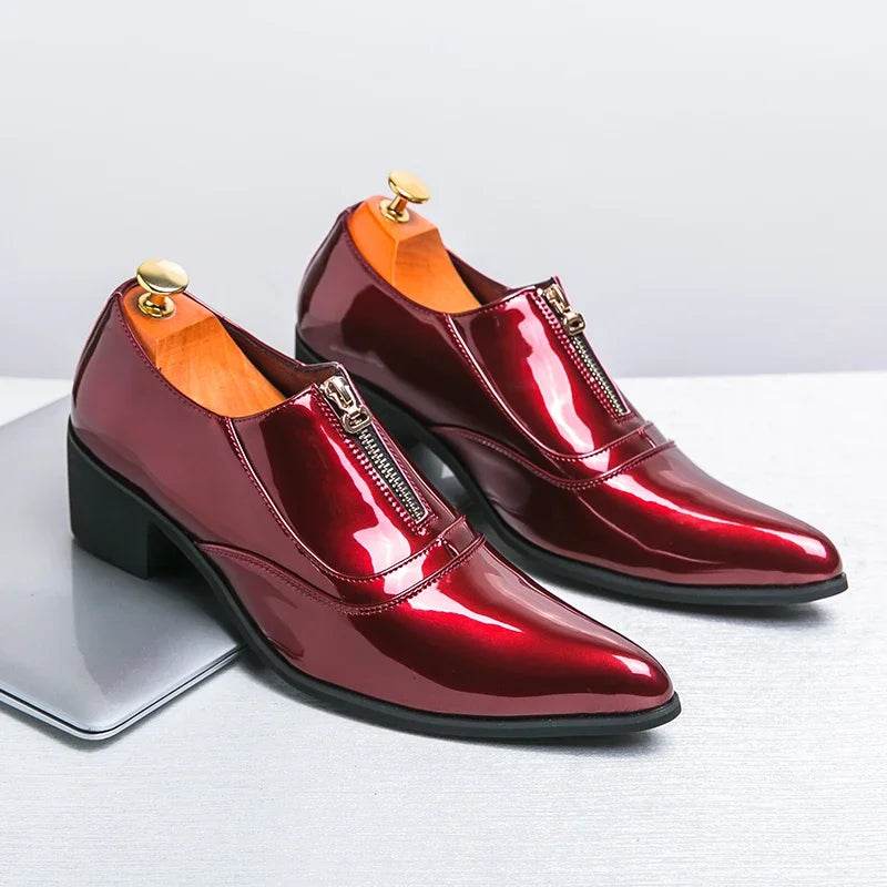 Hot Selling Men's Chelsea Shoes Europe America Pointed Luxury Gold Men's Banquet Dress Shoes Groom's High-end Business Shoes - FLORANZANI- Beauté & Santé