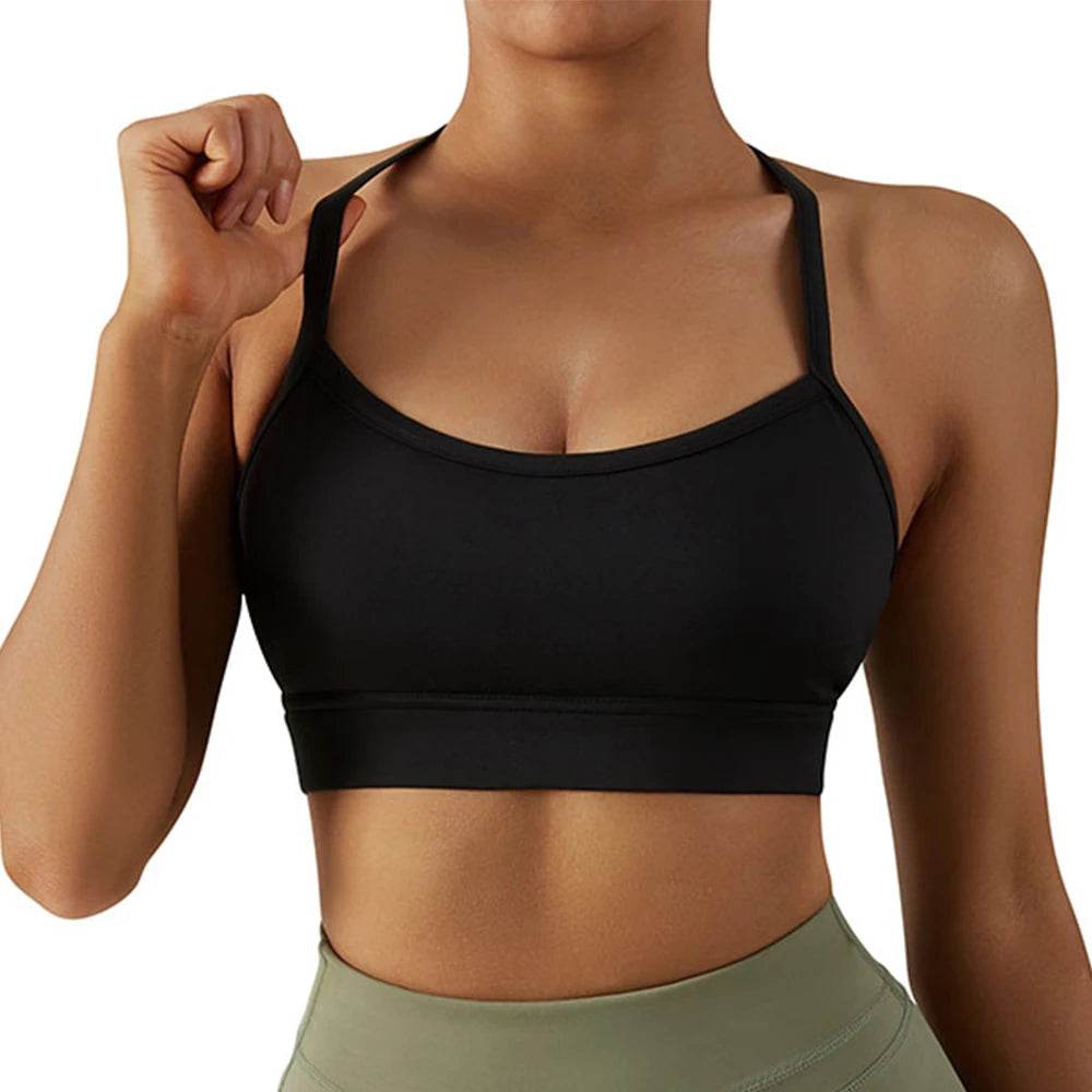 Sports Vest Sports Bra Women Padded Seamless Push Up Crop Top Bra Top Backless Bralette Backless Fitness Sports Top Yoga Top - FLORANZANI- Beauté & Santé