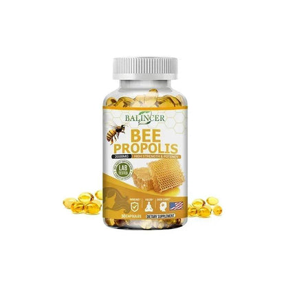 BEE PROPOLIS Capsules - Energy, Immune Function, Digestion, Nutrient Absorption, Promotes Overall Skin Health - FLORANZANI- Beauté & Santé