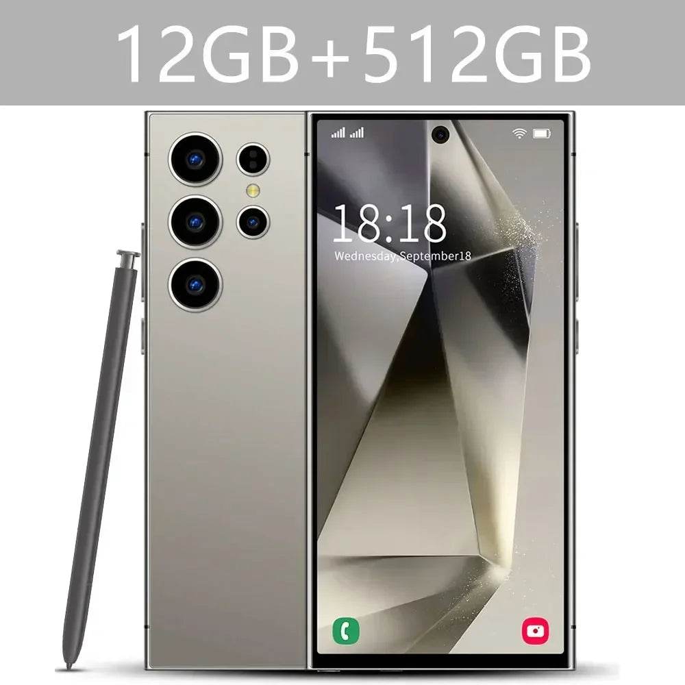 New S24 Ultra 7.3HD Cellphones Global Version 4G 5G Original Smartphone Android 14 Cell Phone Snapdragon 8 gen 3 Mobile Phones - FLORANZANI- Beauté & Santé