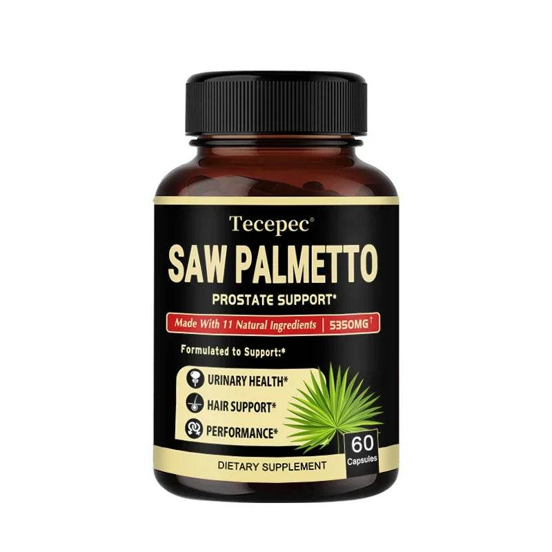 Saw Palmetto Capsules - Men's Prostate Health, Reduce Urinary Frequency, Promote Hair Growth - FLORANZANI- Beauté & Santé