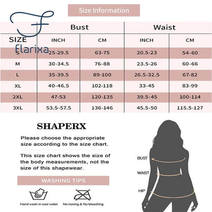 Flarixa Seamless Shapewear Full Body Shaper Hip and Tummy Control Women Comfortable Slimming Bodysuit Faja Plus Size Jumpsuits - FLORANZANI- Beauté & Santé