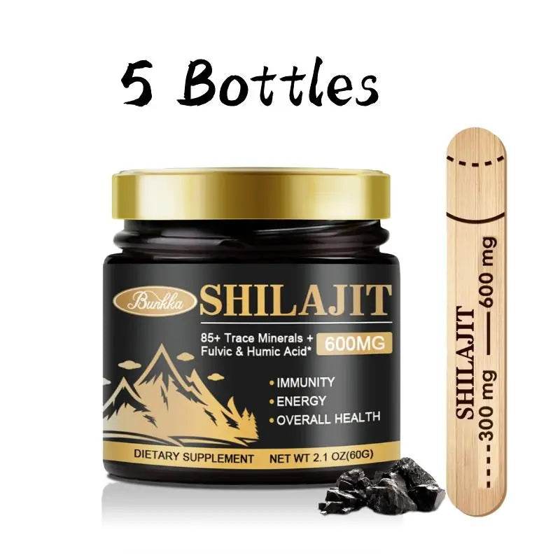 Original Organic Shilajit Resin Bitter Taste 100% Pure Himalaya Beauty Health Hormone Balance 85+ Trace Minerals Fulvic Acid - FLORANZANI- Beauté & Santé