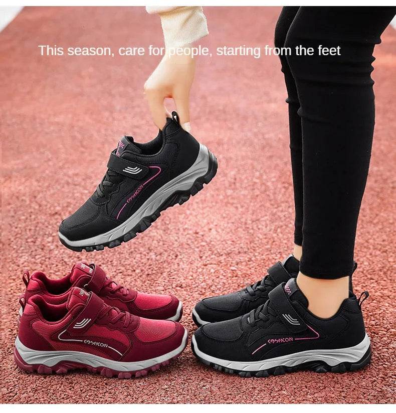 Women's Sports Shoes Leather Sports Shoes Waterproof Fashionable Outdoor Hiking Anti SlipCasual Walking Shoes Women's Shoes - FLORANZANI- Beauté & Santé