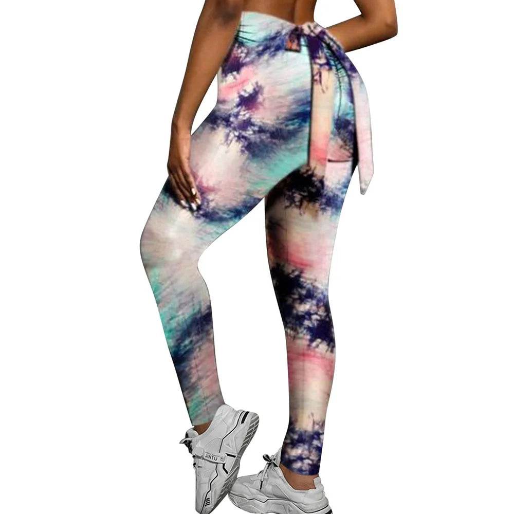 Seamless Tie Dye Leggings Women Sexy Fitness Gym Legging Push up High waist Leggings Sport Pants Women Clothing - FLORANZANI- Beauté & Santé