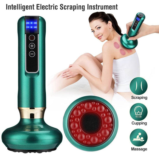 6 Levels Chinese Electric Suction Medical Cupping Massager Glass Jars Beauty Anti Cellulite Cupping Vacuum Slimming Guasha - FLORANZANI- Beauté & Santé