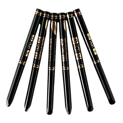 3pcs Long-Lasting Waterproof Black Eyeliner Pencils - Smudge & Sweat Proof for Bold Eye Makeup, Perfect Gift - FLORANZANI- Beauté & Santé