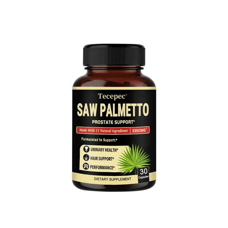 Saw Palmetto Capsules - Men's Prostate Health, Reduce Urinary Frequency, Promote Hair Growth - FLORANZANI- Beauté & Santé