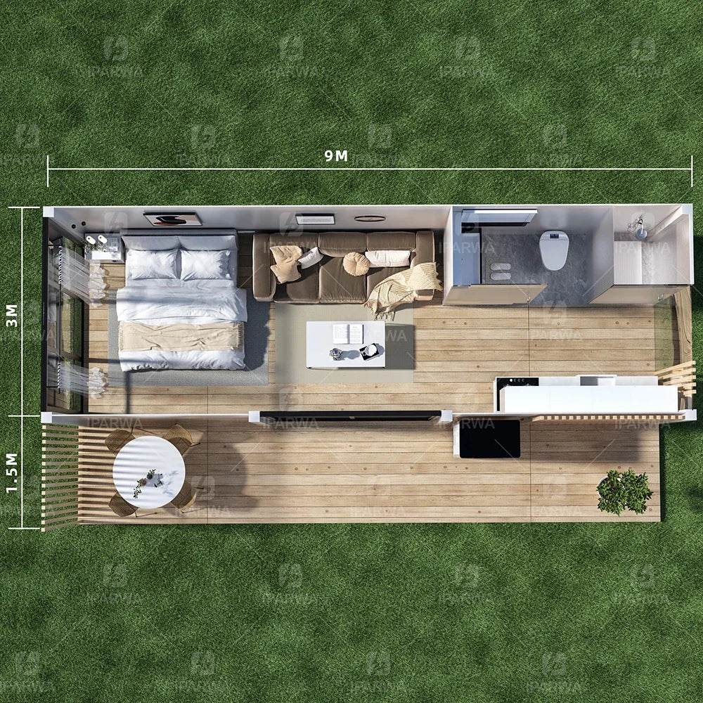 Prefab House Space Bed Hotel Cabin Modular Prefab Modular House Contain Container Home Folding Tiny House - FLORANZANI- Beauté & Santé