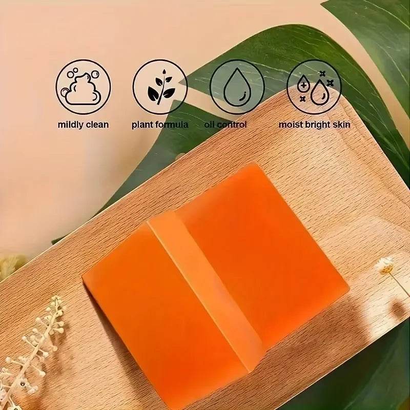 Carrot Soap for Skin Cleaning Stains Skin Soap Bar with Vitamin E for Body and Face Use Facial Cleanser Unisex Valentine's Day - FLORANZANI- Beauté & Santé