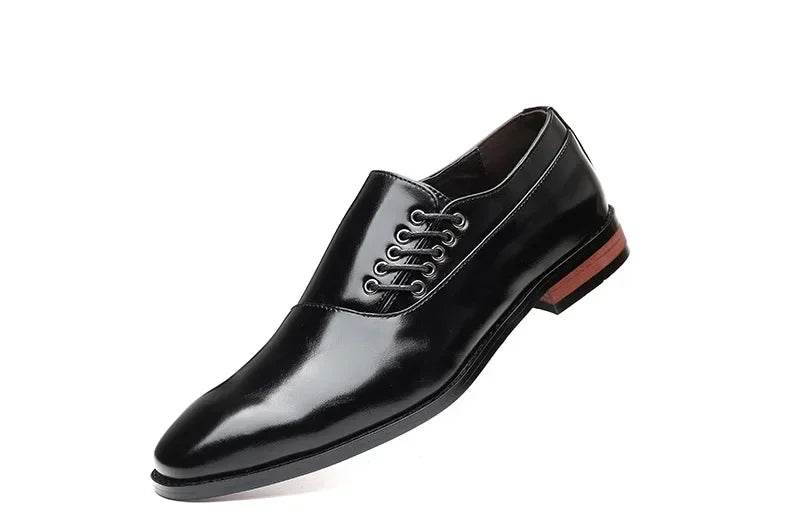 Business Dress Men Shoes Square Toe Leather Party Wedding Shoes Men Quality Gentleman Shoess 48 Casual Man Office Shoes 2024 - FLORANZANI- Beauté & Santé