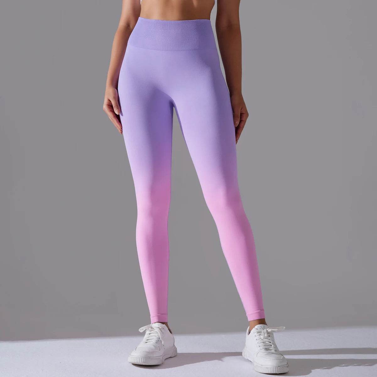 Gradual Change Yoga Pants High Waisted Gym Leggings Sport Women Fitness Seamless Female Legging Tummy Control Running Training - FLORANZANI- Beauté & Santé