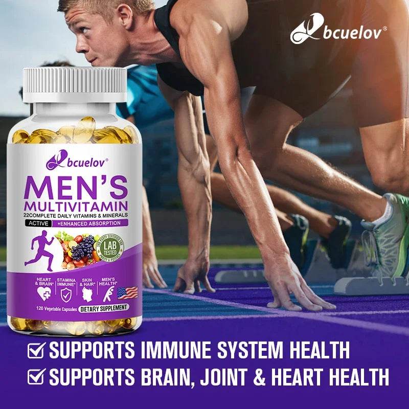 Men's Daily Multivitamin - 22 Vitamins & Minerals, Dietary Supplement for Immunity, Energy, Digestion, Skin, and Overall Health - FLORANZANI- Beauté & Santé