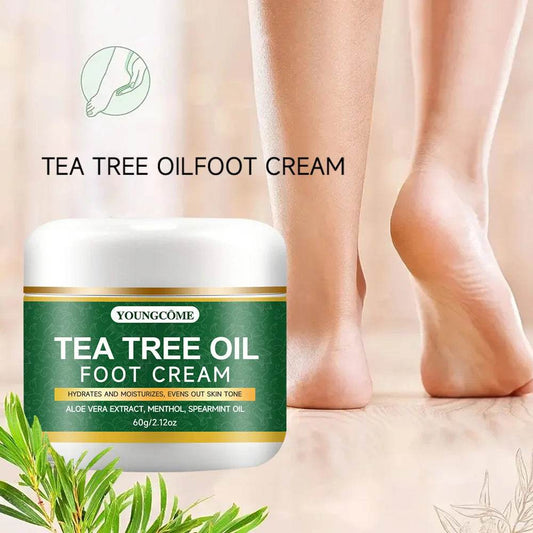 Foot moisturizer with aloe vera and tea tree oil to deeply nourish the skin, for dry and rough skin, daily hand and foot care - FLORANZANI- Beauté & Santé