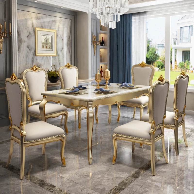 Designer Luxury Dining Table Home Modern Space Saving Dining Table Restaurant Center Mesa Comedor Living Room Sets Furniture - FLORANZANI- Beauté & Santé