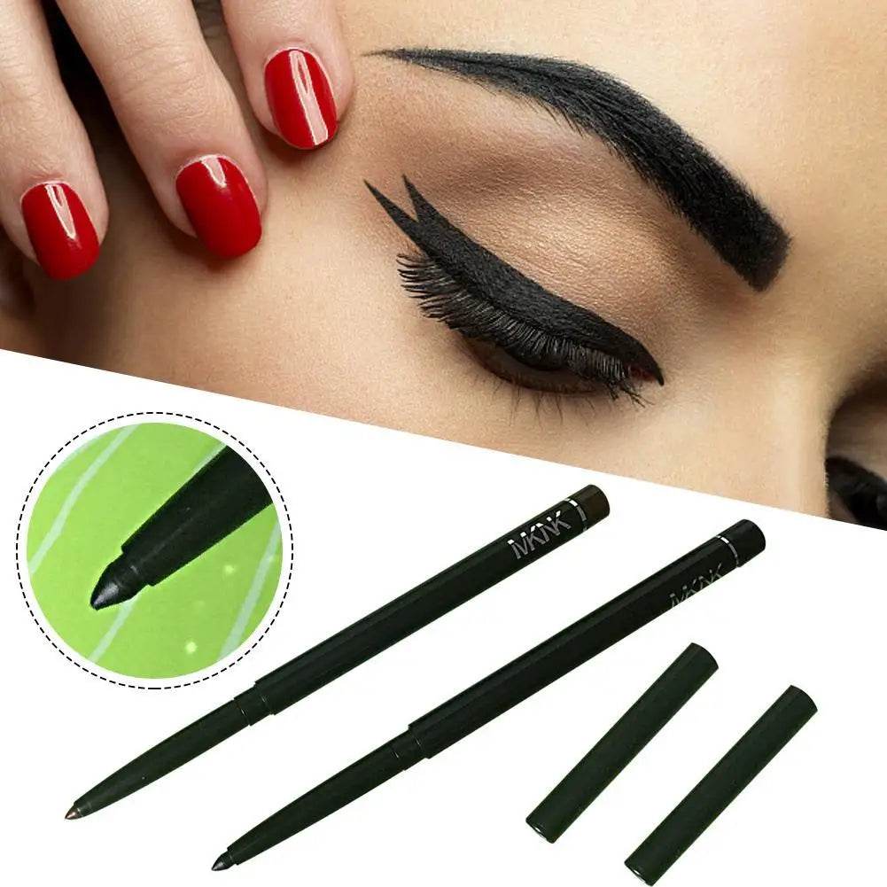 Smooth Matte Eyeliner Gel Pen Waterproof Lasting Black White Cat Eyes Pencil Brown Eyes Cosmetics Makeup Smoky Women Eyelin - FLORANZANI- Beauté & Santé