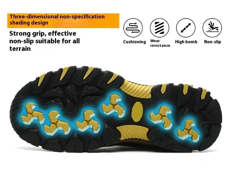 Protection Safety Shoes Anti-puncture Work Hiker Boots Slip Resistant Steel Toe Wear Resistant Indestructible Safety Shoes - FLORANZANI- Beauté & Santé