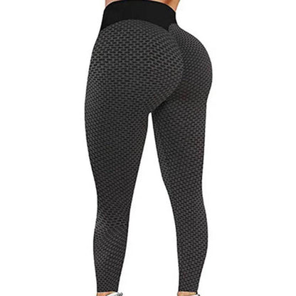 Grid Tights Yoga Pants Women Seamless High Waist Leggings Breathable Gym Fitness Push Up Clothing Girl Yoga Pant - FLORANZANI- Beauté & Santé