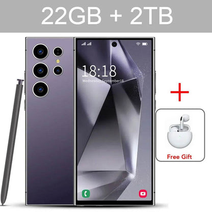 New S24 Ultra 7.3HD Cellphones Global Version 4G 5G Original Smartphone Android 14 Cell Phone Snapdragon 8 gen 3 Mobile Phones - FLORANZANI- Beauté & Santé