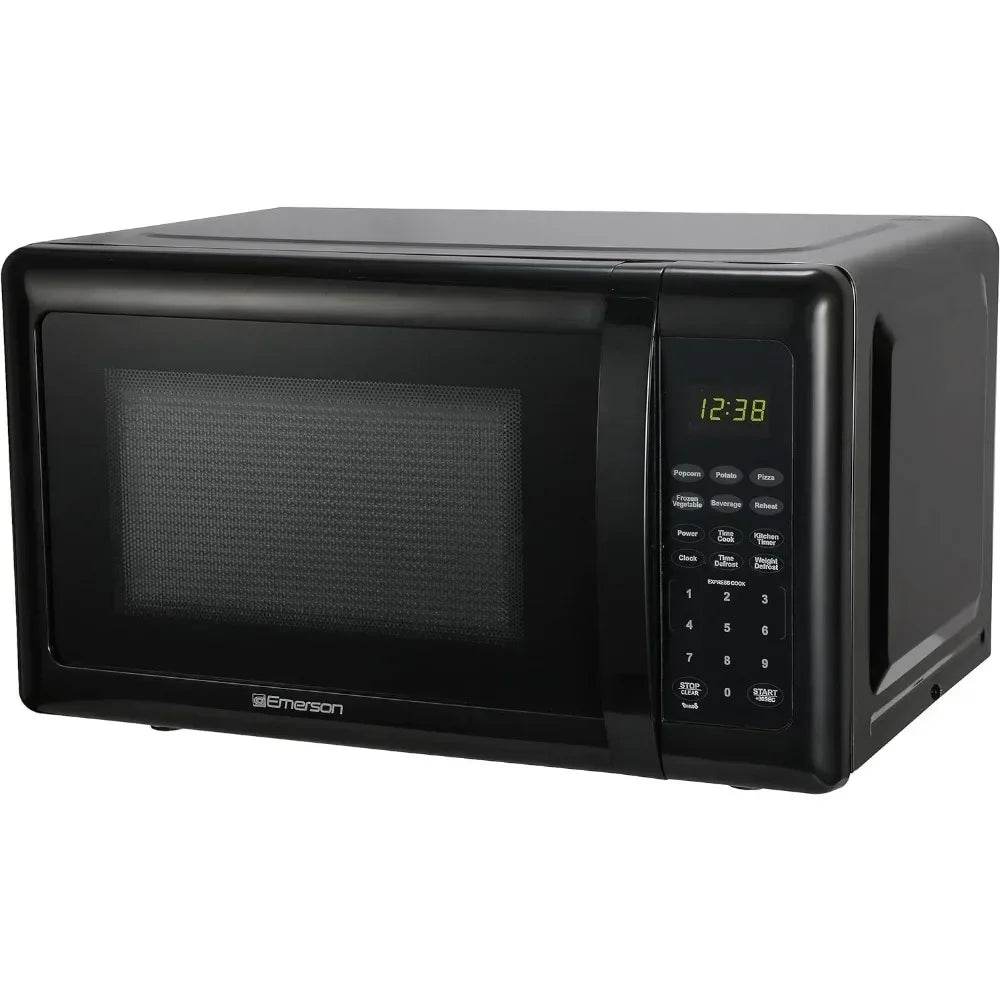 Touch Control Kitchen Microwave Ovens 0.7 CU FT 700 Watt Black Microwave Oven Electric Microwave Oven Kitchen Microwave - FLORANZANI- Beauté & Santé