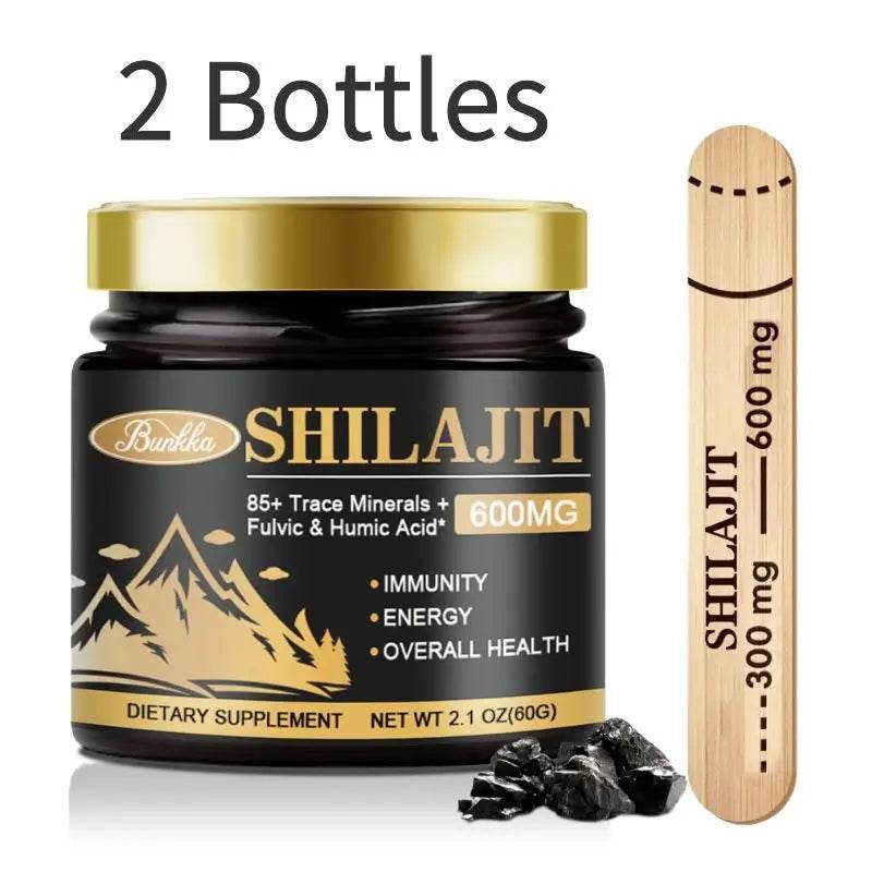 Original Organic Shilajit Resin Bitter Taste 100% Pure Himalaya Beauty Health Hormone Balance 85+ Trace Minerals Fulvic Acid - FLORANZANI- Beauté & Santé