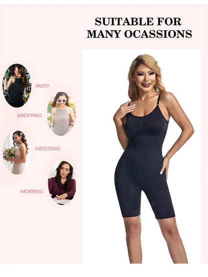 Flarixa Seamless Shapewear Full Body Shaper Hip and Tummy Control Women Comfortable Slimming Bodysuit Faja Plus Size Jumpsuits - FLORANZANI- Beauté & Santé