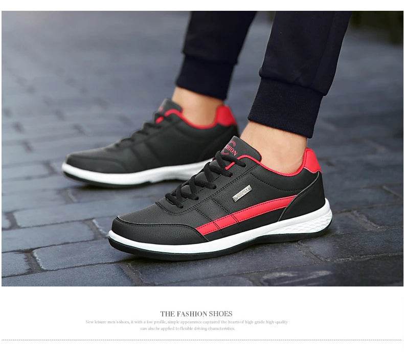 New Men Shoes Casual Shoes Leather Lace-Up Casual Sports Shoes Outdoor Wear-Resistant Vulcanized Shoes High-Quality Men Shoes - FLORANZANI- Beauté & Santé