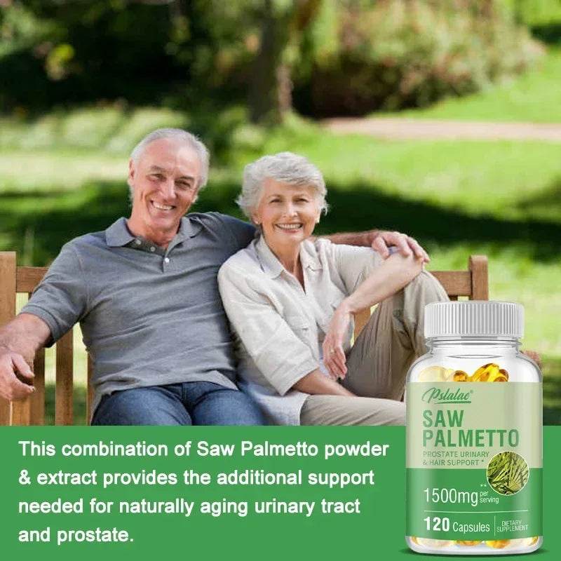 Premium Saw Palmetto - Promotes Male Prostate Health, Prevents Hair Loss, Relieves Frequent Urination, and Promotes Vitality - FLORANZANI- Beauté & Santé