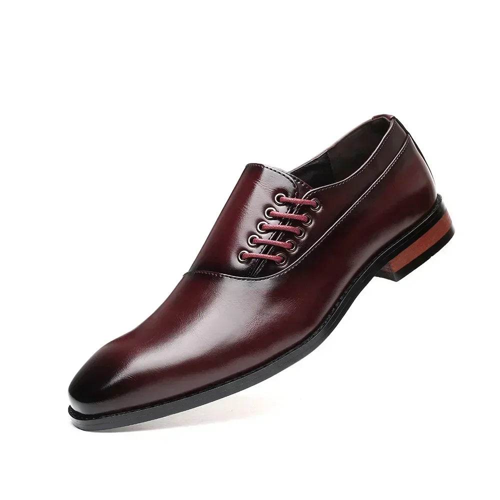 Business Dress Men Shoes Square Toe Leather Party Wedding Shoes Men Quality Gentleman Shoess 48 Casual Man Office Shoes 2024 - FLORANZANI- Beauté & Santé