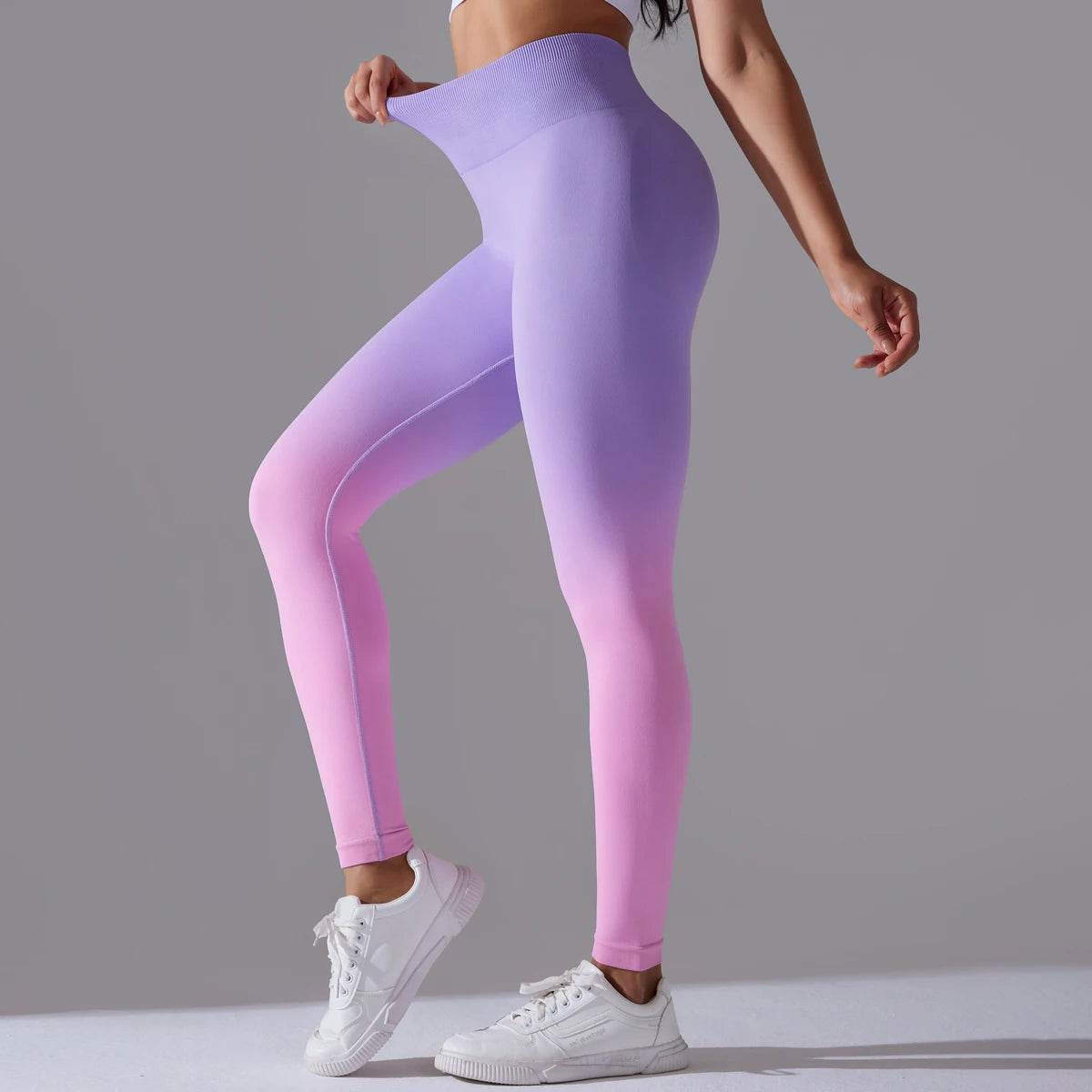 Gradual Change Yoga Pants High Waisted Gym Leggings Sport Women Fitness Seamless Female Legging Tummy Control Running Training - FLORANZANI- Beauté & Santé