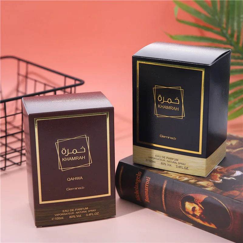 Brand Khamrah Man Perfume Unisex Notes Long Lasting Fresh Romantic Fougere Pheromone Scent Woody Notes 100ml Cologne Fragrance - FLORANZANI- Beauté & Santé