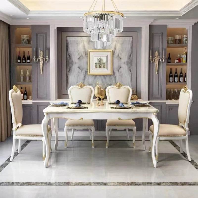 Designer Luxury Dining Table Home Modern Space Saving Dining Table Restaurant Center Mesa Comedor Living Room Sets Furniture - FLORANZANI- Beauté & Santé