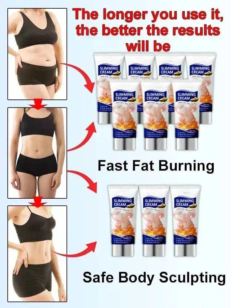 Slimming massage Cream Fat Burning Thigh Full Body Sculpting 7 Days Powerful Weight Loss for Man Woman Fast Belly - FLORANZANI- Beauté & Santé