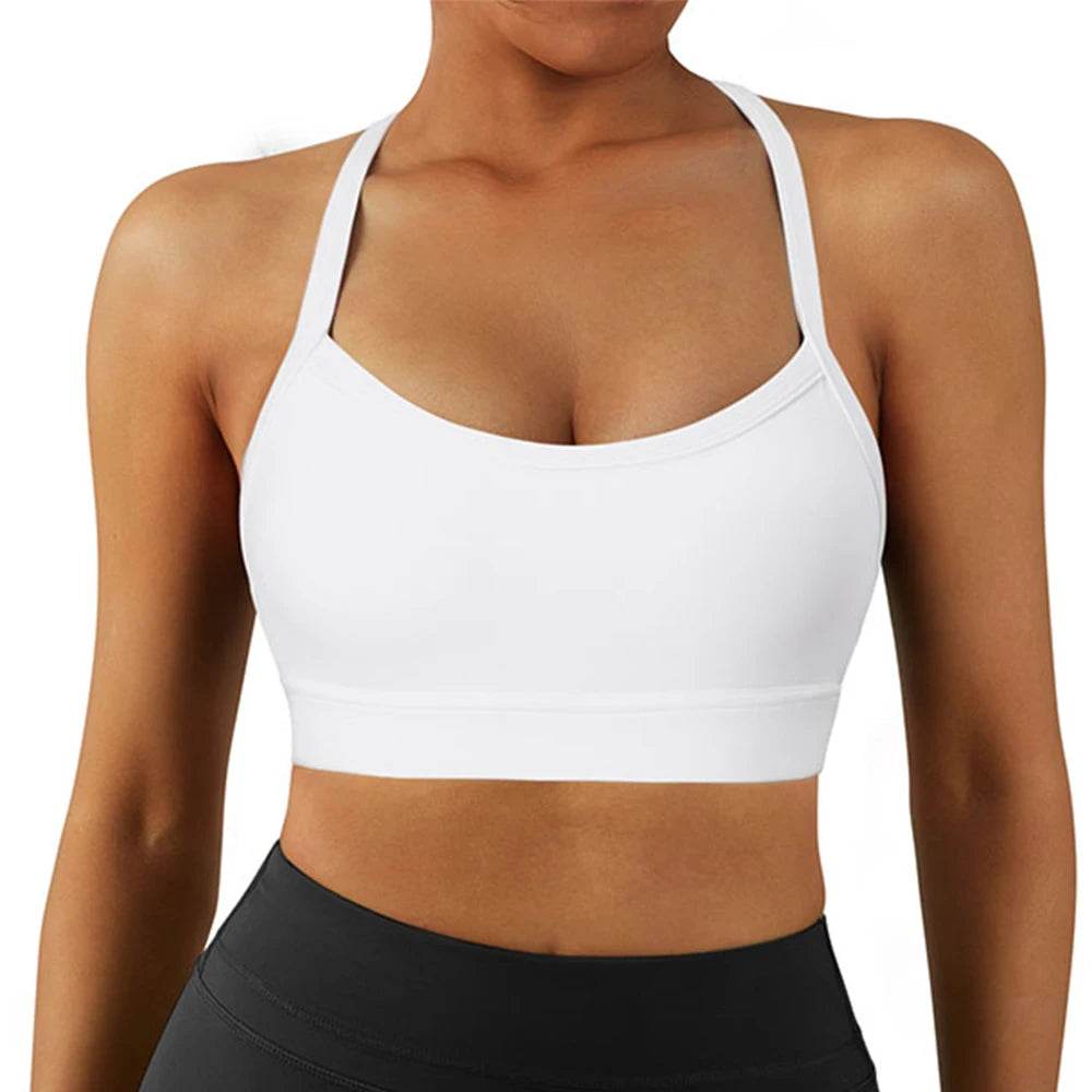 Sports Vest Sports Bra Women Padded Seamless Push Up Crop Top Bra Top Backless Bralette Backless Fitness Sports Top Yoga Top - FLORANZANI- Beauté & Santé