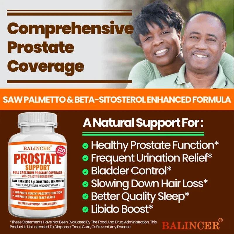 Balincer Men's Prostate Health Supplement DHT Hair Supports Urinary Tract Health - FLORANZANI- Beauté & Santé