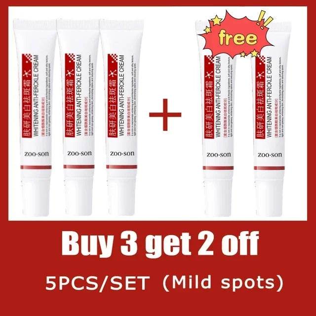 Freckle Removing Cream Women Face Quick Dark Spots Pigmentation Remove Whitening Cream Fade Melasma Brighten Cream for Dark Skin - FLORANZANI- Beauté & Santé