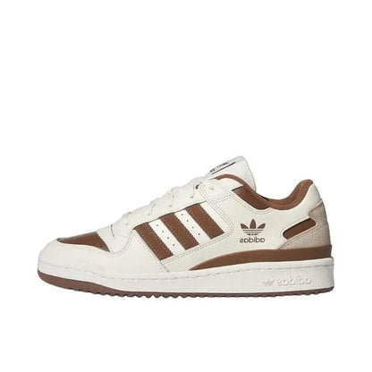 Adidas Forum Men's and Women's Casual Retro Low Cut Wear-resistant Versatile Sports Skateboarding Shoes