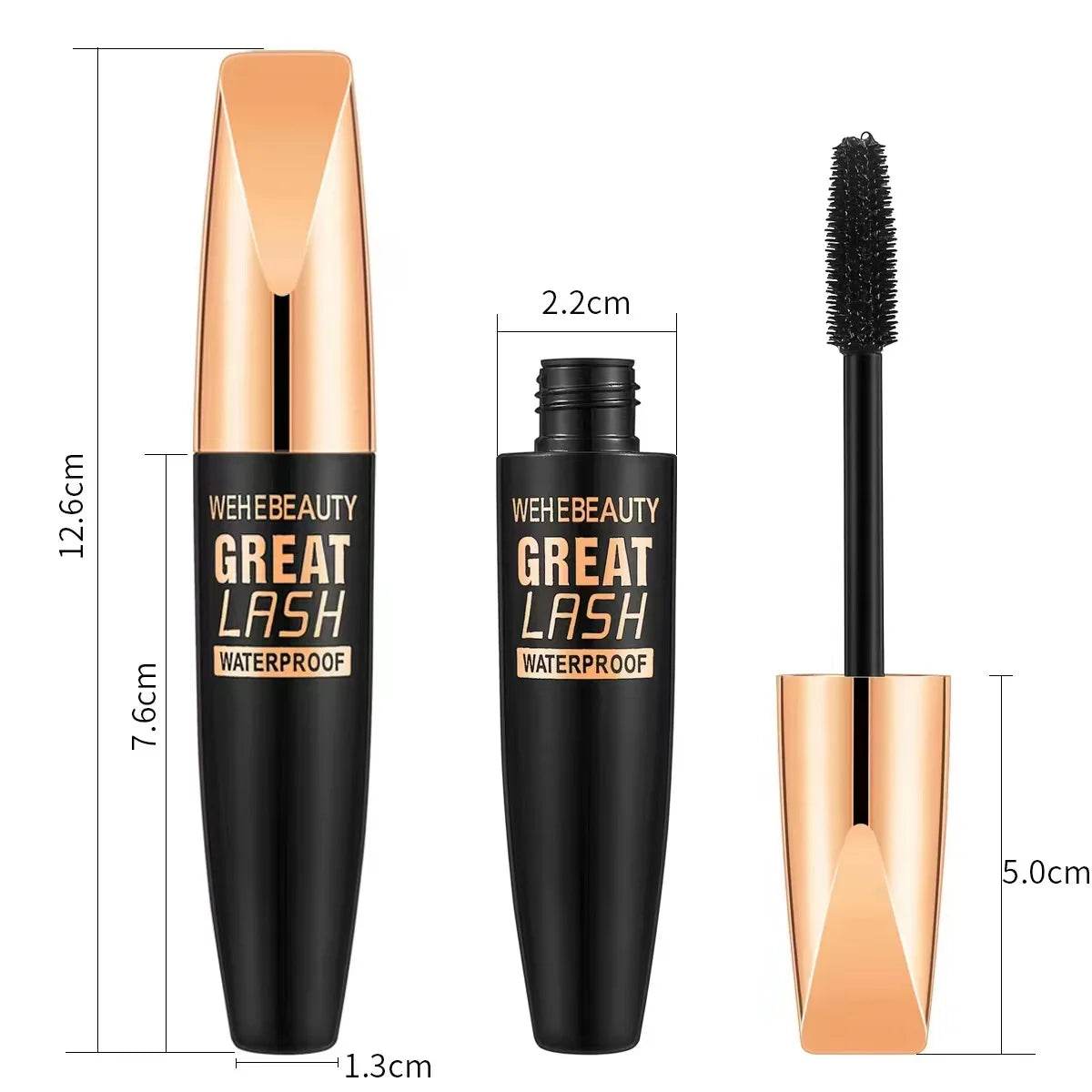 4D Silk Fiber Lash Mascara 2 In 1 Mascara Waterproof Lengthening Cosmetics Eye Mascara Ship Lashes Curling Thick Eye Makeup B0G0 - FLORANZANI- Beauté & Santé