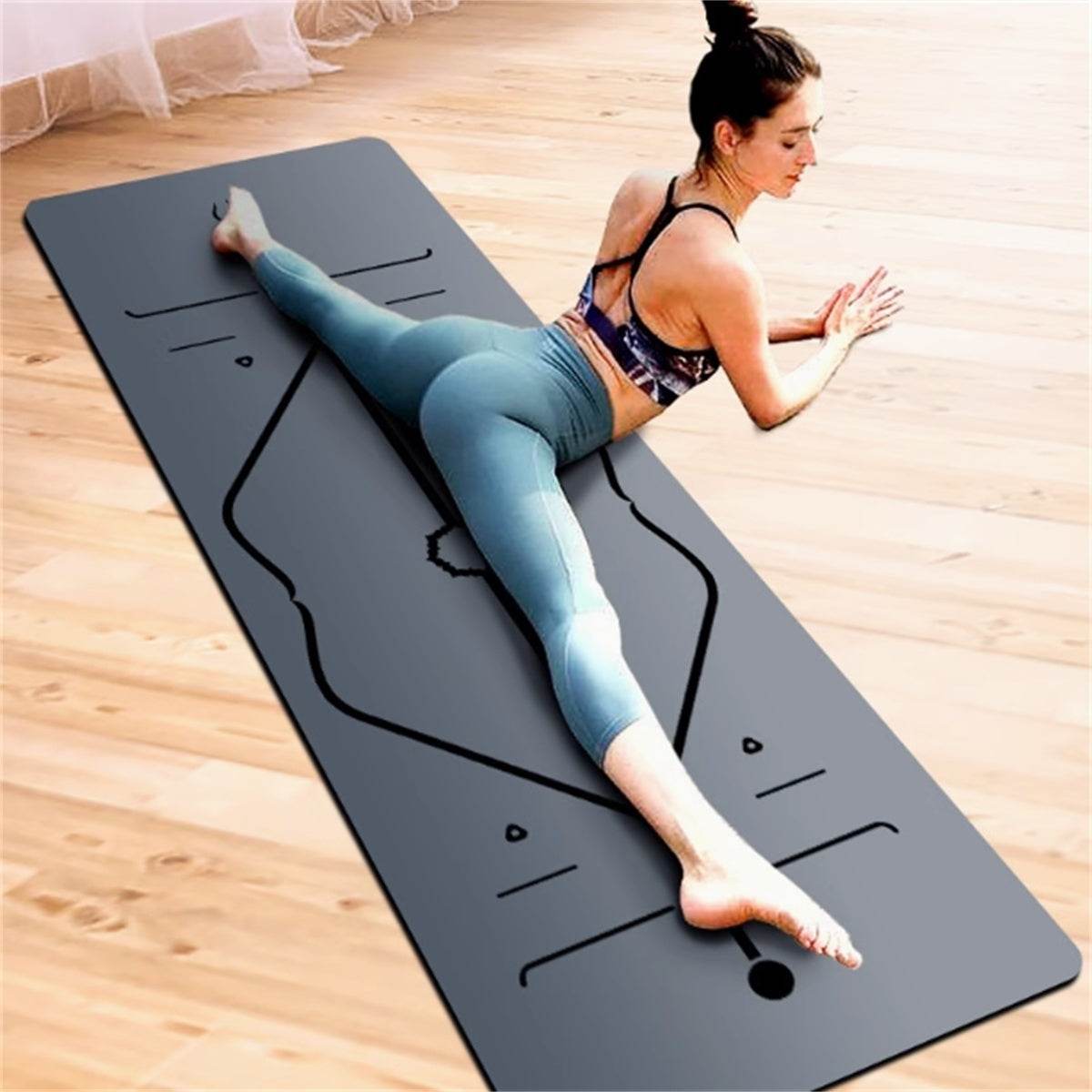 Natural Rubber Non-slip Professional 5mm Thickness Yoga Mat - FLORANZANI- Beauté & Santé